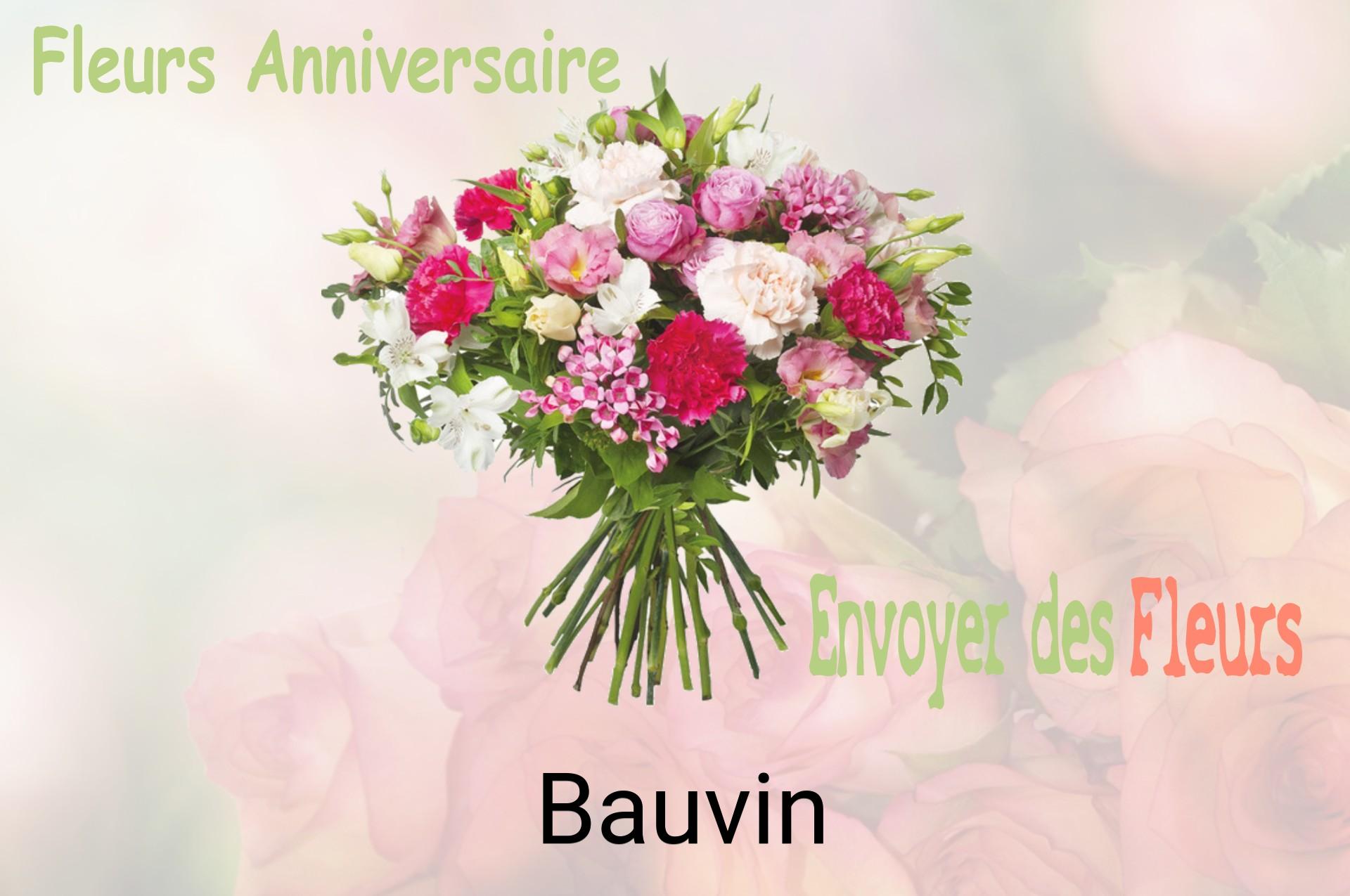 Bouquet de fleurs d’anniversaire livré à Bauvin